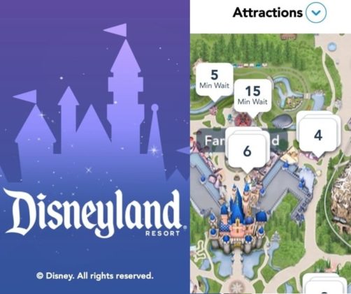 aplicación de Disneyland